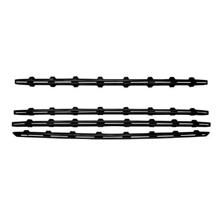 Coast2Coast Tape-On Overlay, 4 Piece, Gloss Black, ABS Plastic GI157BLK